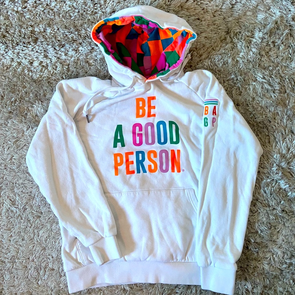 Be a Good Person Hoodie, Pride, Unisex, Size M